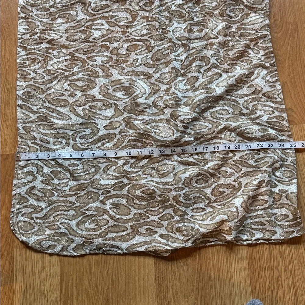 Chico's One Size Animal Print Wrap Shawl Sleeveless Open Front Kimono sleeveless